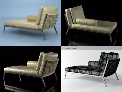 Happy hour chaiselongue 3D model