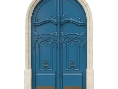 Entrance classic door 33 3D model