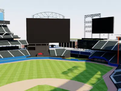 Citi Field - New York Mets Baseball Stadium 3D model
