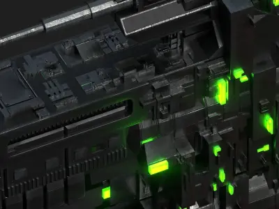 Spaceship - Battleship Commander 3D model