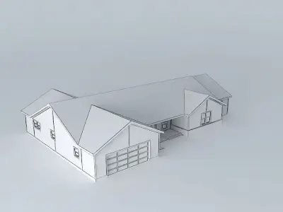 House Plan 140022 Free 3D model