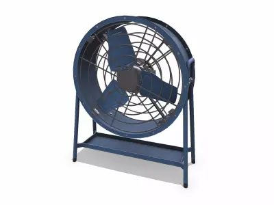 Axial Flow Fan Low-poly PBR Low-poly 3D model