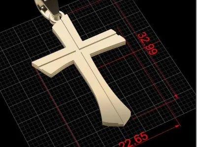 Jesus Cross D34 3D print model