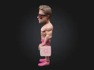 Fight Club Stylized 3D Printable Caricature Figure 3D print model