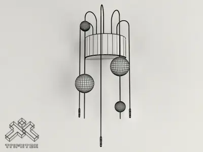 Bubbles 3A Bracket Lamp 3D model