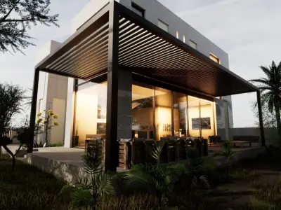 Revit Modern Villa Design 3D model