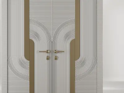 Entrance door set17 3D model