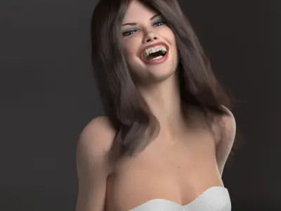 Adriana - photo realistic female model 3D model