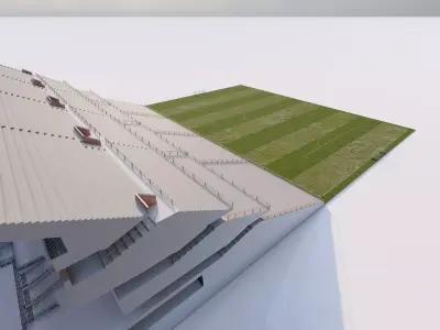 Football Stadium-American football 3D model