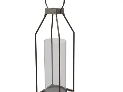 Tabletop Lantern PBR 3D model