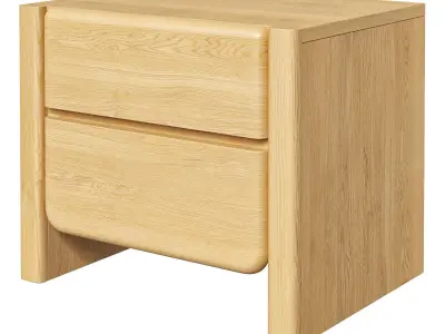 Restoration Hardware closed nightstand Noma 3D model