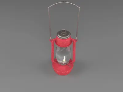 Gas Lamb Low-poly 3D model