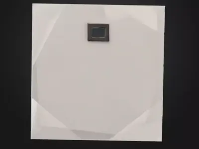 Square Ceiling Mounted Recessed Lighting Fixture  Low-poly 3D model