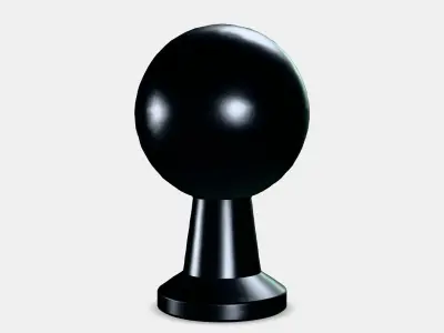 BAGGANAS Knob Low-poly 3D model