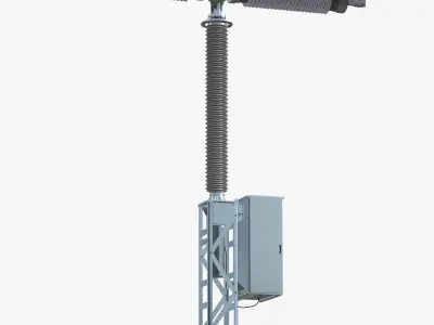 Disconnector 420 kw Low-poly 3D model