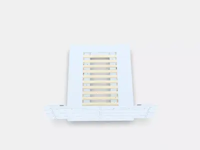 NORDLI Bed frame w storage and headboard 1 Low-poly 3D model