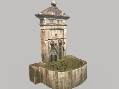 Old Public Fountain 3D model