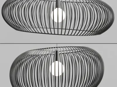 LELLEST COLLECTION pendant light made of wire mesh 3D model