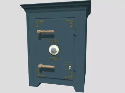 Blue safe  3D model