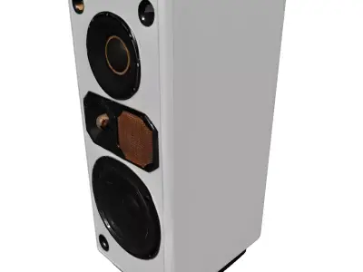 Modern Floor Standing HiFi Speaker Low-poly 3D model
