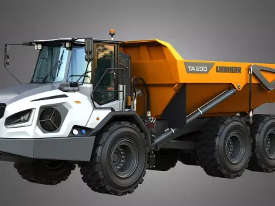 TA230 Litronic Articulated Dump Truck 3D model