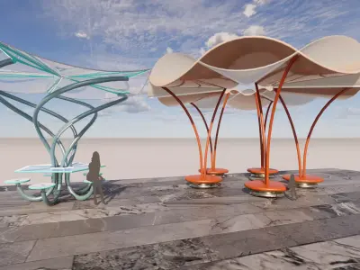 Tensile Structures Collection -A7 3D model