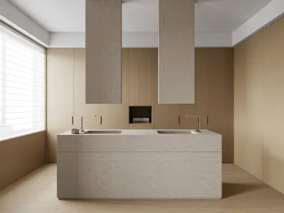 Comfortable indoor living scene 3D model