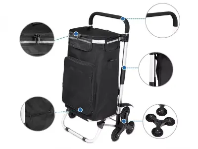 Shopping Trolley on 6 Wheels 3D model