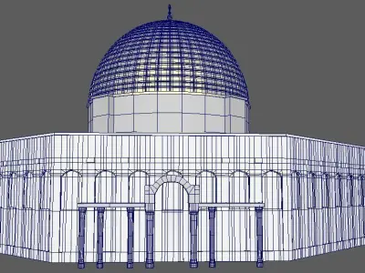 Dome of the Rock Jerusalem Aqsa 3D model