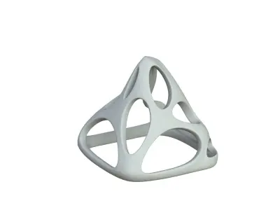 SciFi Cube Object No 58762 Low Poly Shape Low-poly 3D model