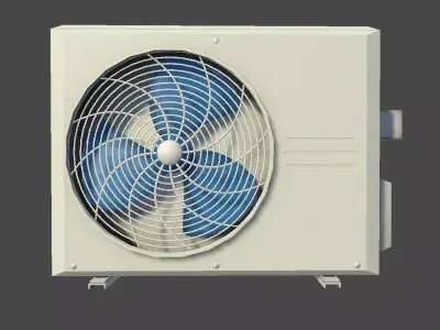 Air Conditioner Outdoor Unit Low-poly 3D model