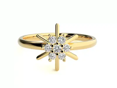 Women ring 3D print model 86