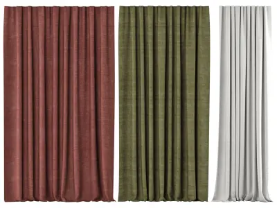 Curtains 137 Kvadrat Even 3D model