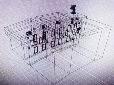 street Low-poly 3D model