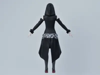 Sci-fi fantasy outfit  3D model