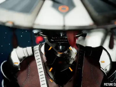 G2 Scifi Samurai Low-poly 3D model