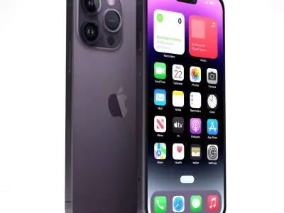 iPhone 14 Pro Max Deep Purple 3D model