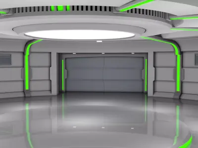 Sci Fi Room 3D model