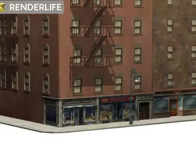 Tenement Block 2 3D model