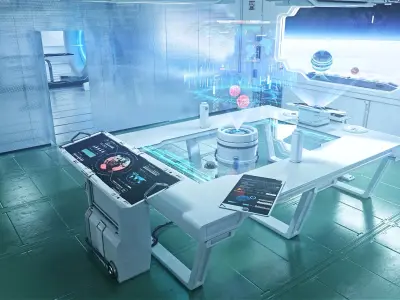  Eva Space Station Interior 