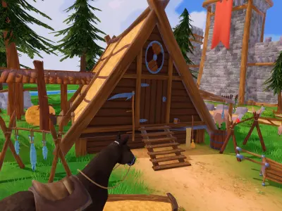 Stylized Bundle 8in1 Low-poly 3D model