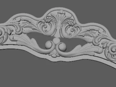 backrest for furniture armchair 3D model