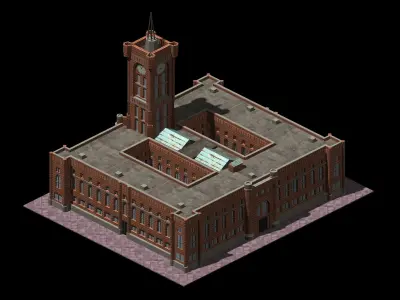Different dimension - architecture 09 3D model