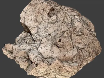 Page Stone Low-poly 3D model