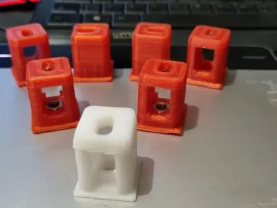 Suporte Puxador Porta Vidro - Glass Door Handle Support 3D print model