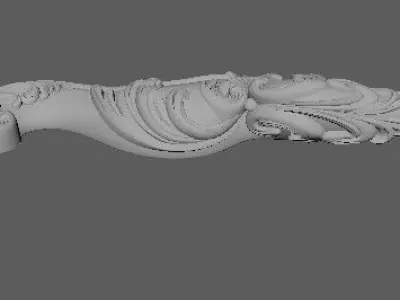 armchair leg for furniture 3D model