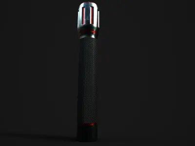 Flashlight HL - 15 Low-poly 3D model