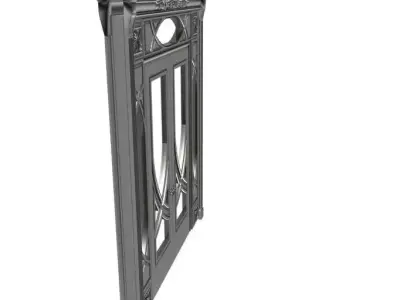 Door model ornate frame 3D model