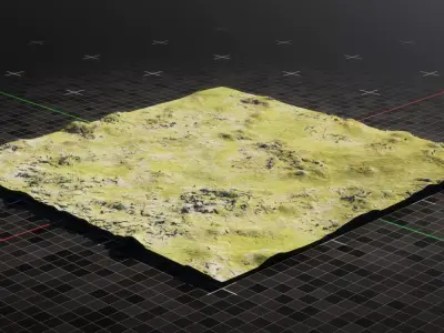 Iceland Terrain 7 3D model