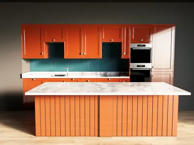 52-Kitchen4 glossy 5 3D model